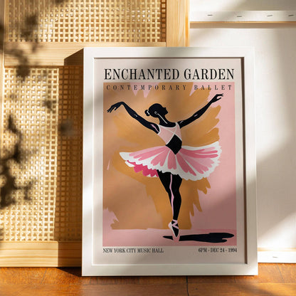 Enchanted Garden Ballet Vintage Poster
