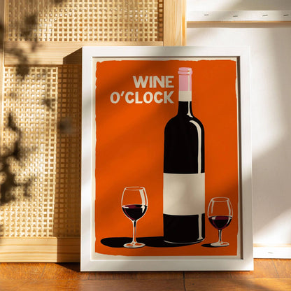 Wine O'Clock Kitchen Wall Art