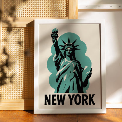 New York Statue Poster