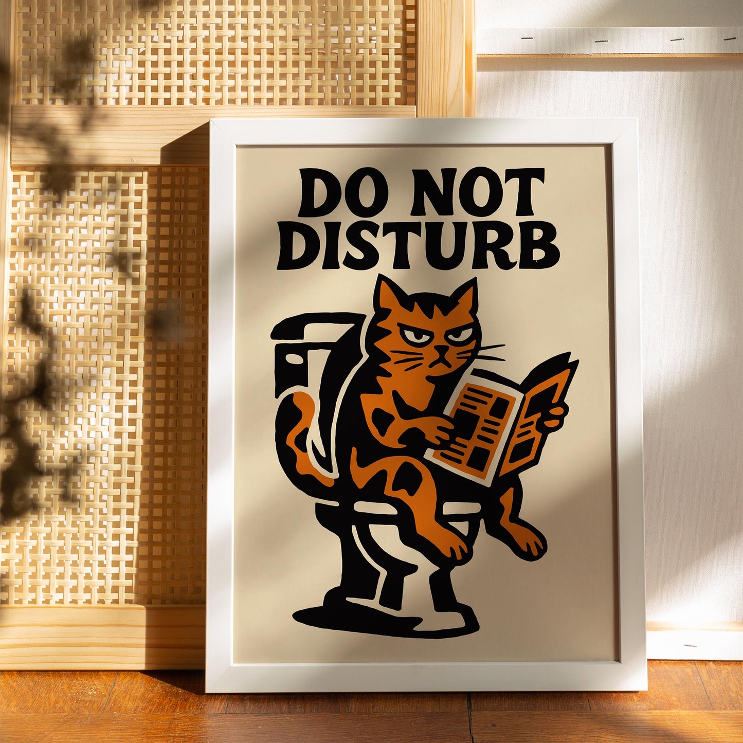 Do Not Disturb Cat Poster