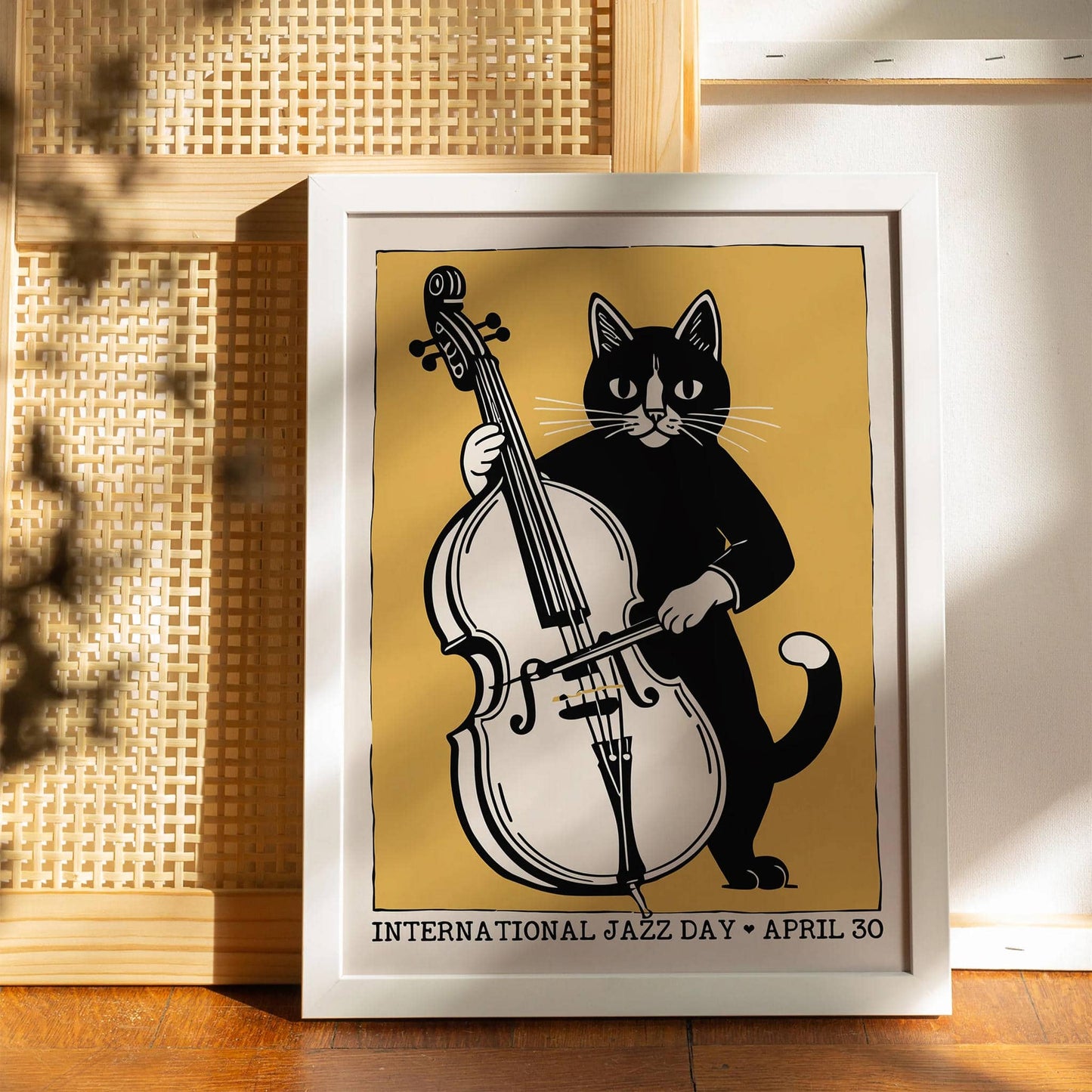 International Jazz Day Retro Poster Print