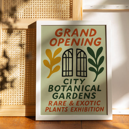 Botanical Gardens Exhibition Poster