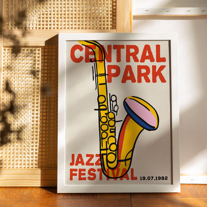 Central Park Jazz Poster Print