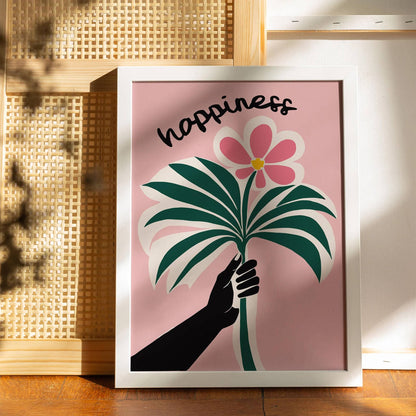 Happiness Inspirational Wall Art