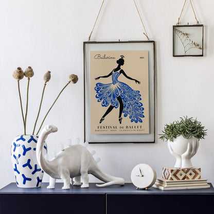 Barcelona Ballet Festival Poster - Dance Wall Art Print