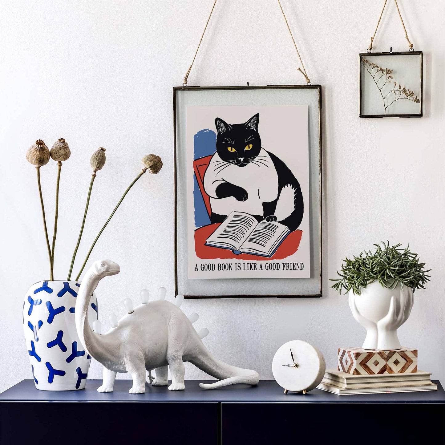 Good Book Friend Poster Print