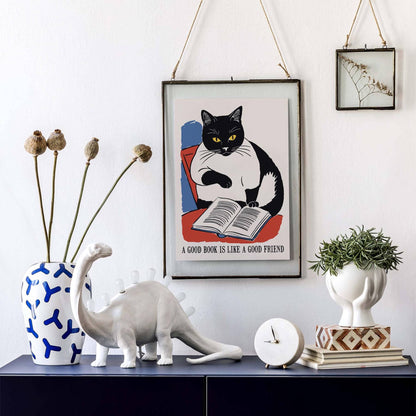 Good Book Friend Poster Print