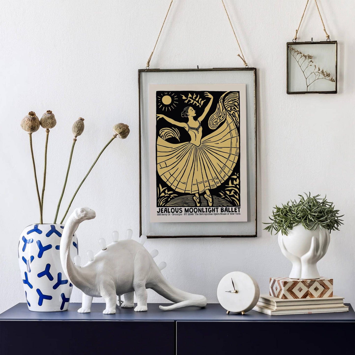 Jealous Moonlight Ballet Retro Poster