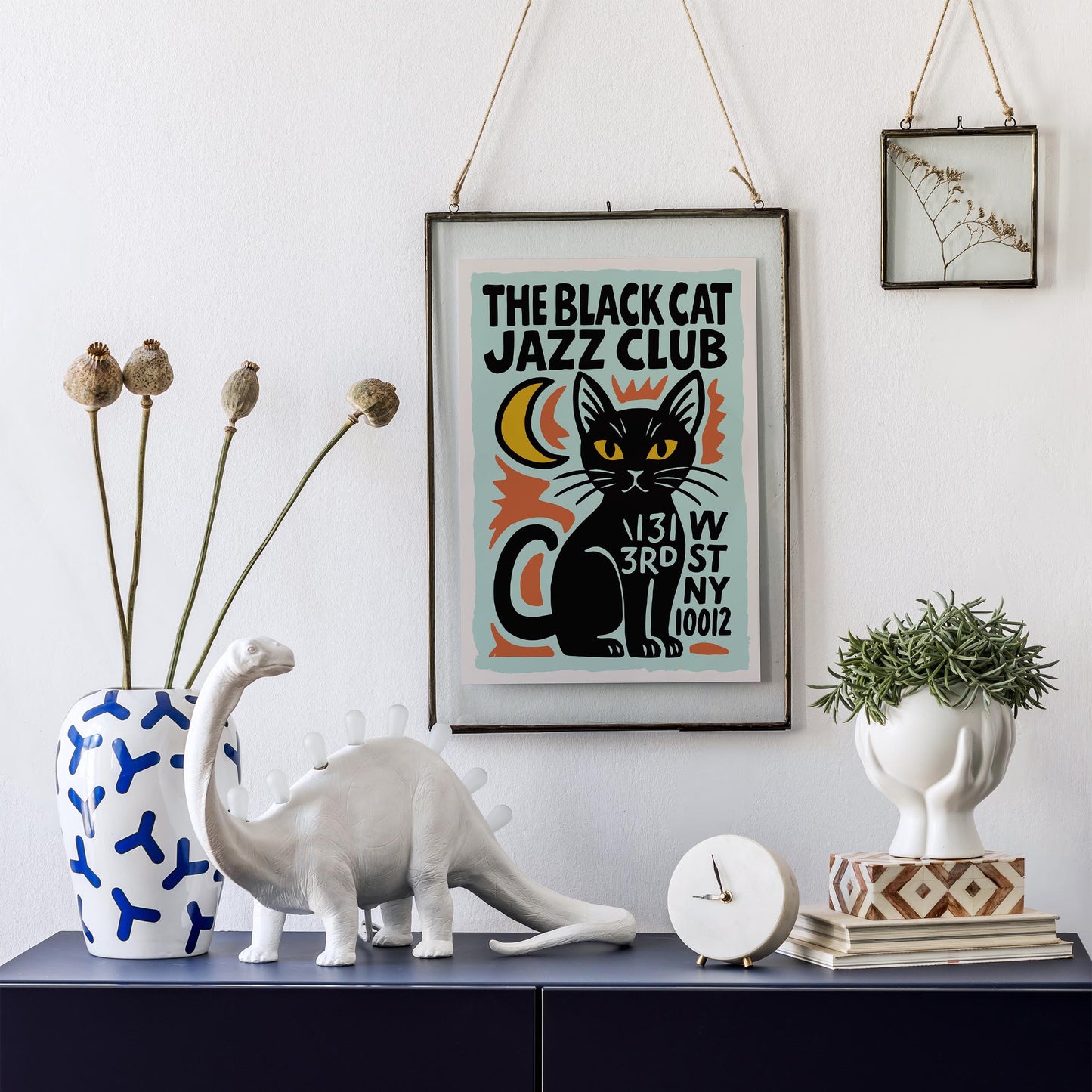 Black Cat Jazz Wall Art