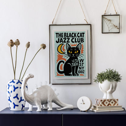 Black Cat Jazz Wall Art