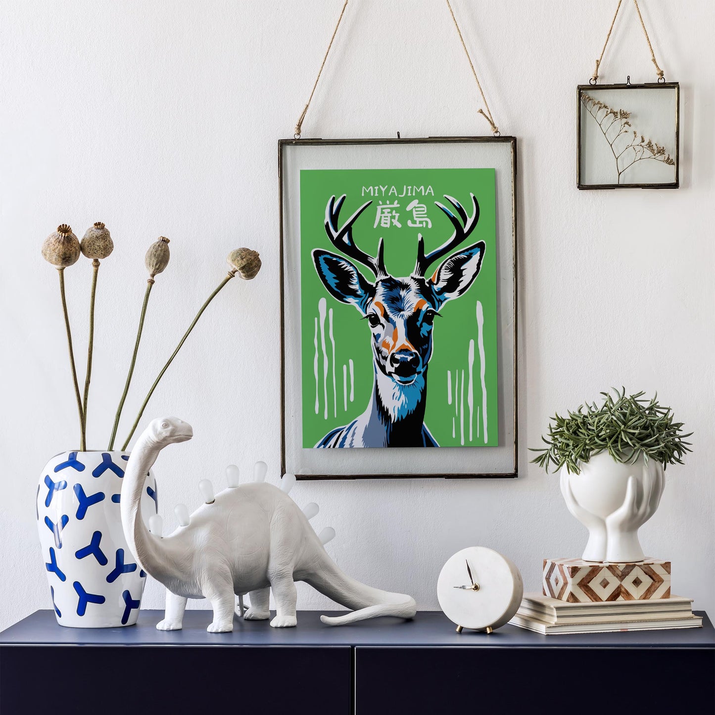 Miyajima Deer Art Print