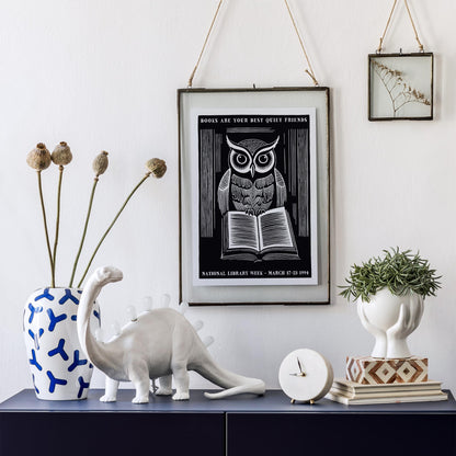 National Library Week Owl Poster