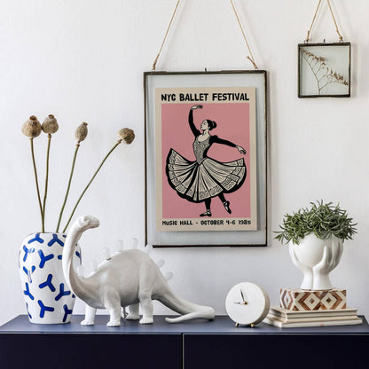 NYC Ballet Festival 1985 Poster Print