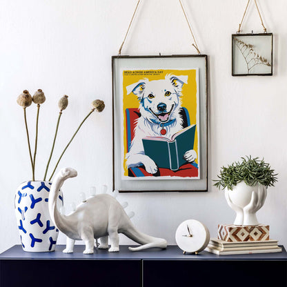 Reading Is Pawsome Poster Print