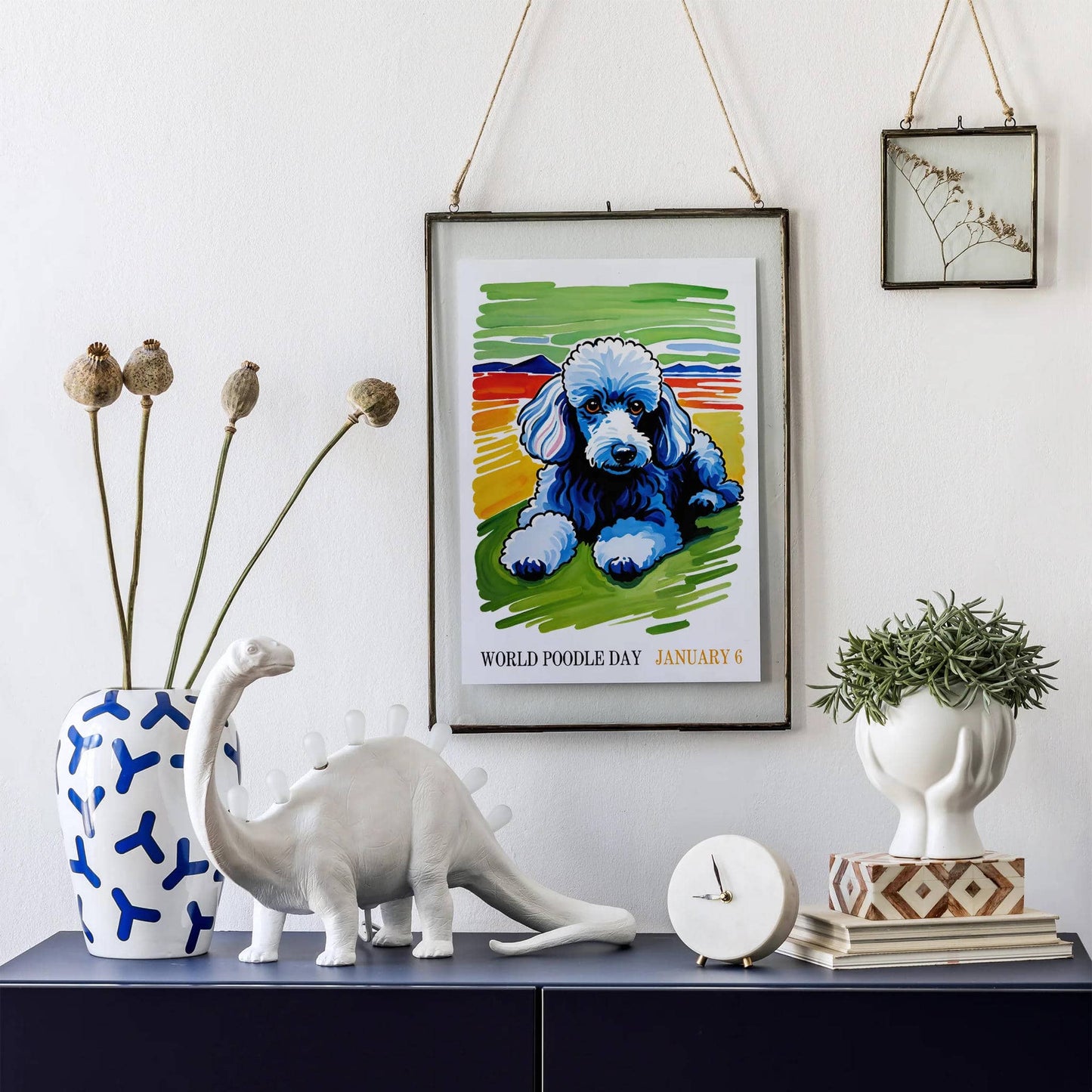 World Poodle Day Watercolor Poster