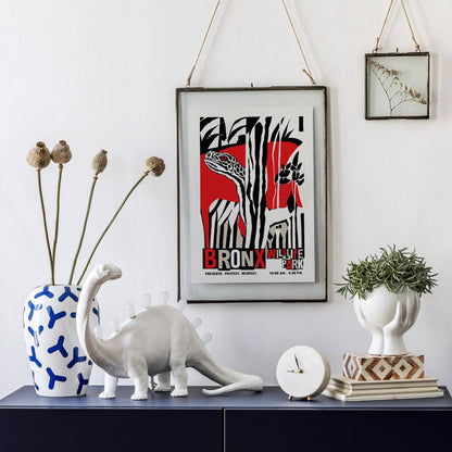 Bronx Wildlife Park Vintage Poster