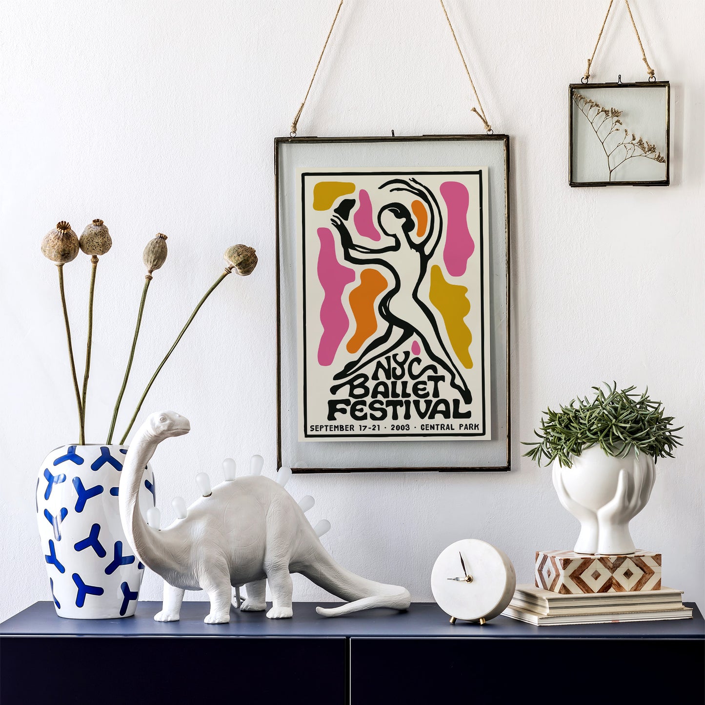 NYC Ballet Festival Retro Dance Poster