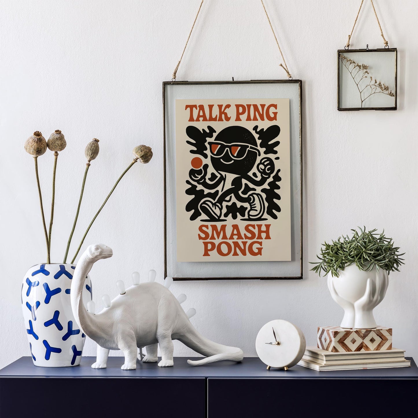 Smash Pong Retro Poster