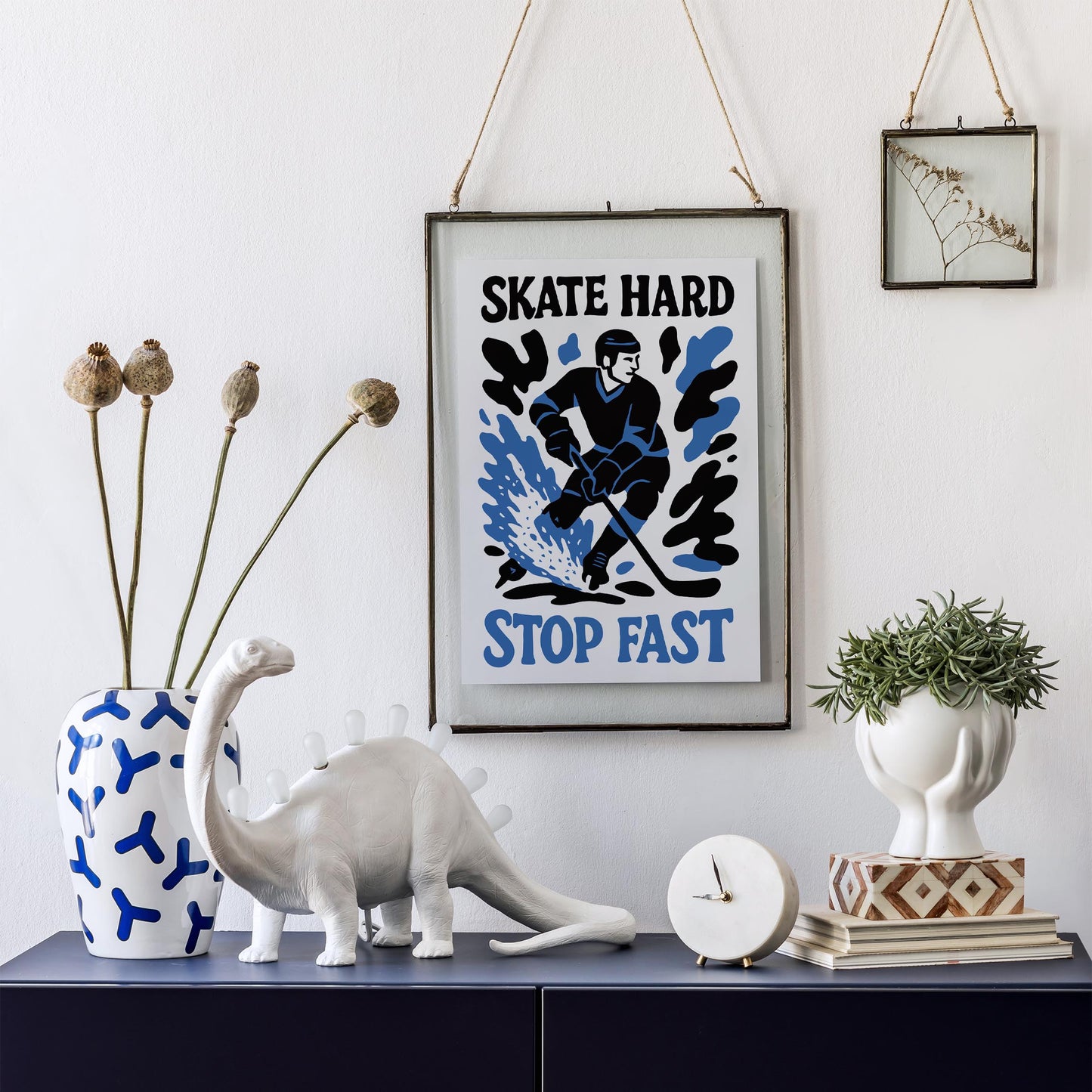 Skate Hard Hockey Poster