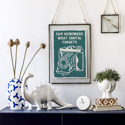 Film Remembers Vintage Camera Poster