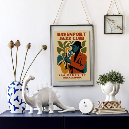 Davenport Jazz Club Live Poster