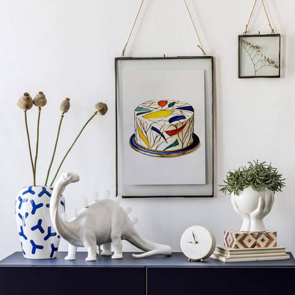 Kintsugi Cake Japanese Wall Art Print