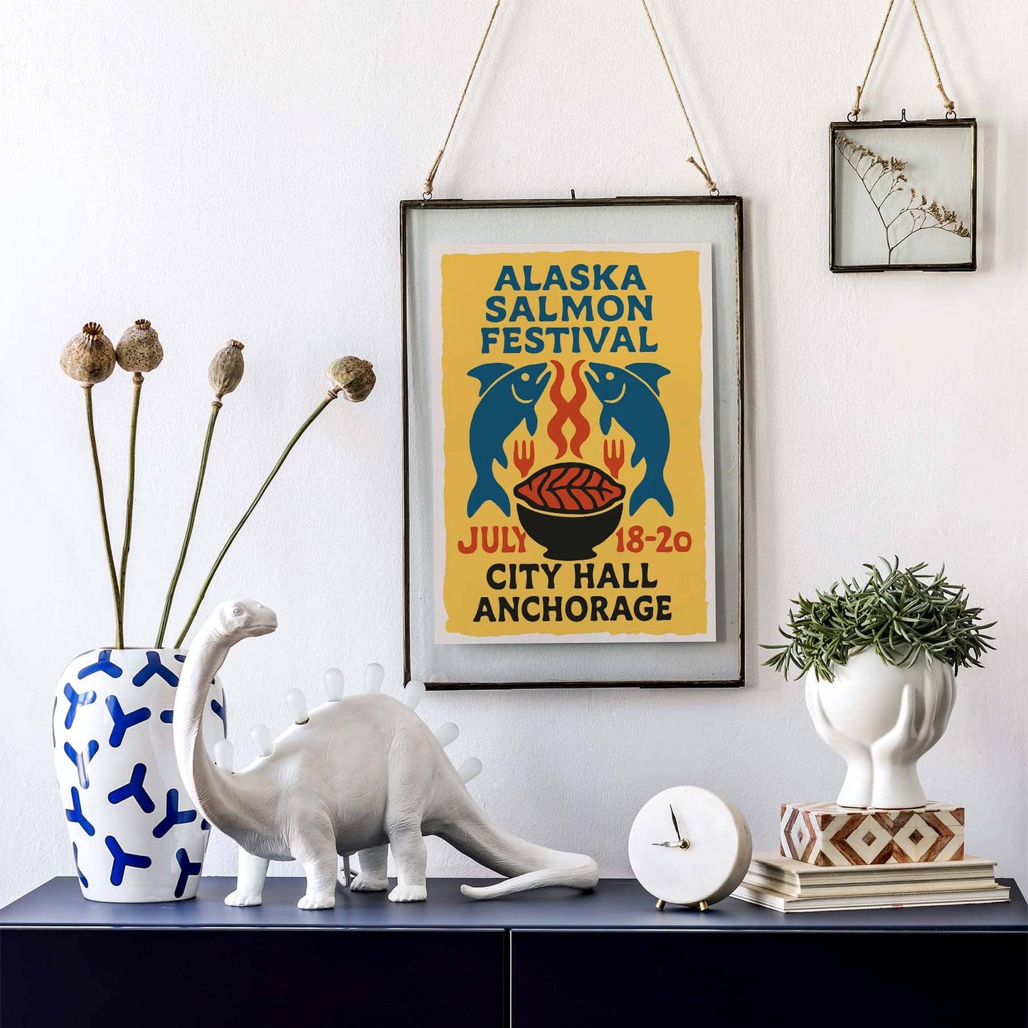 Alaska Salmon Festival Poster Print