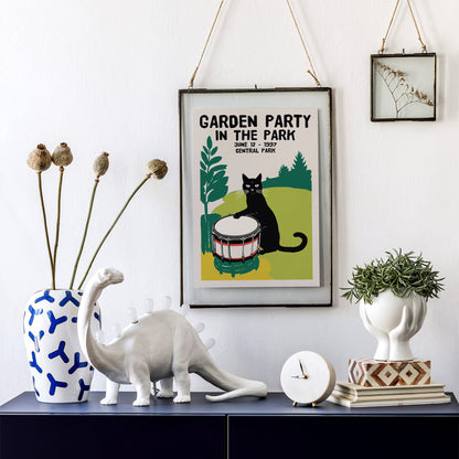 Garden Party Cat in the Park 1997 Poster