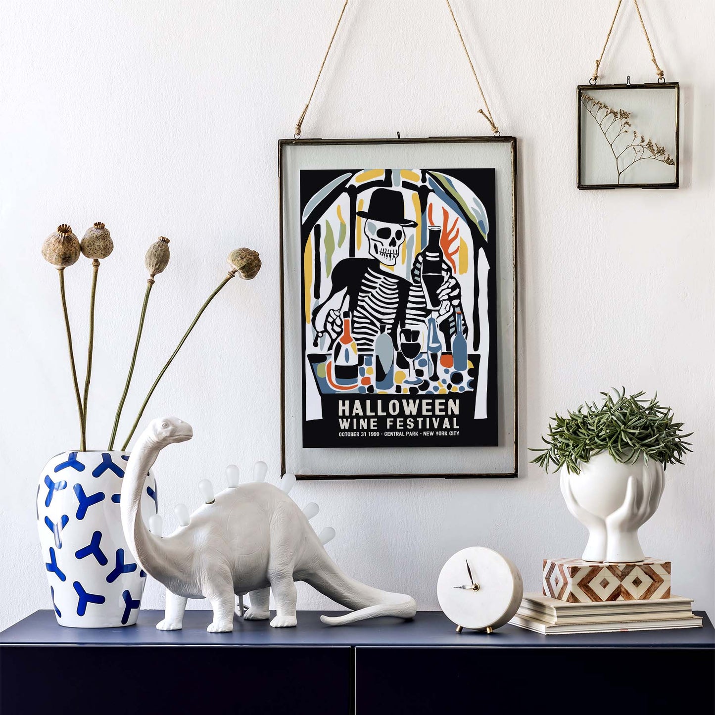 Halloween Wine Festival Poster Print