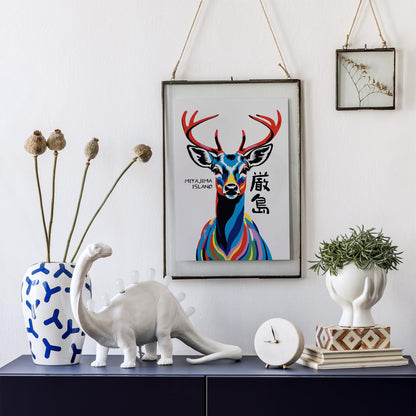 Miyajima Island Deer Poster
