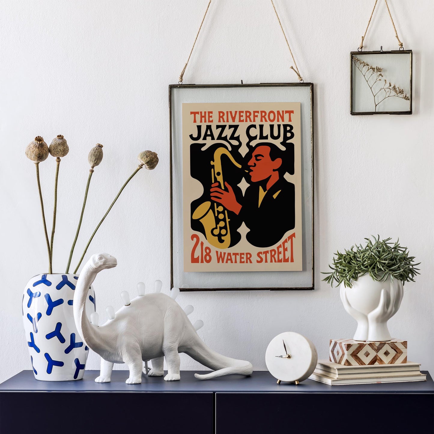 Riverfront Jazz Club Poster