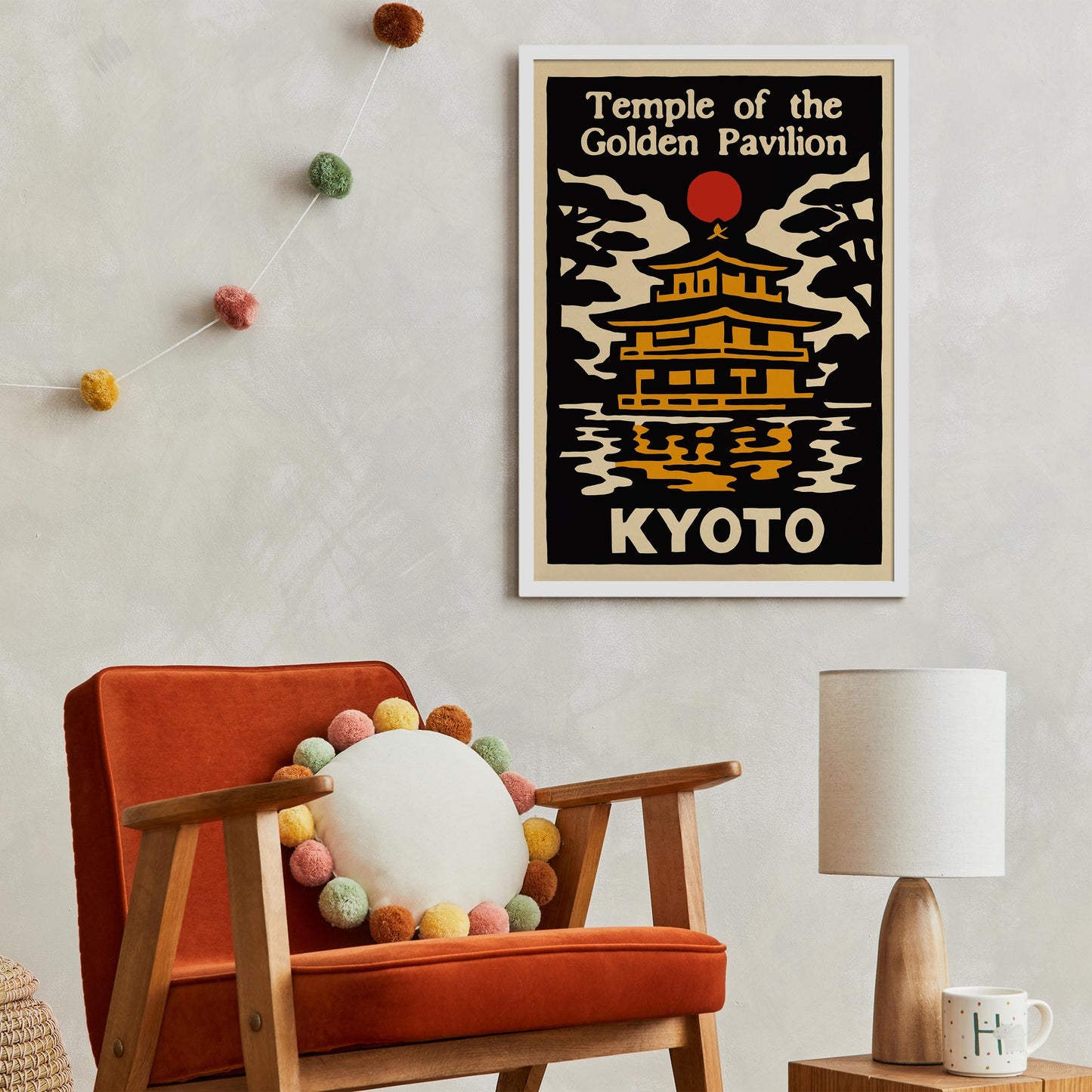 Kyoto Temple Travel Poster