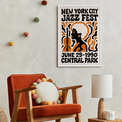 1990 NYC Jazz Festival Poster