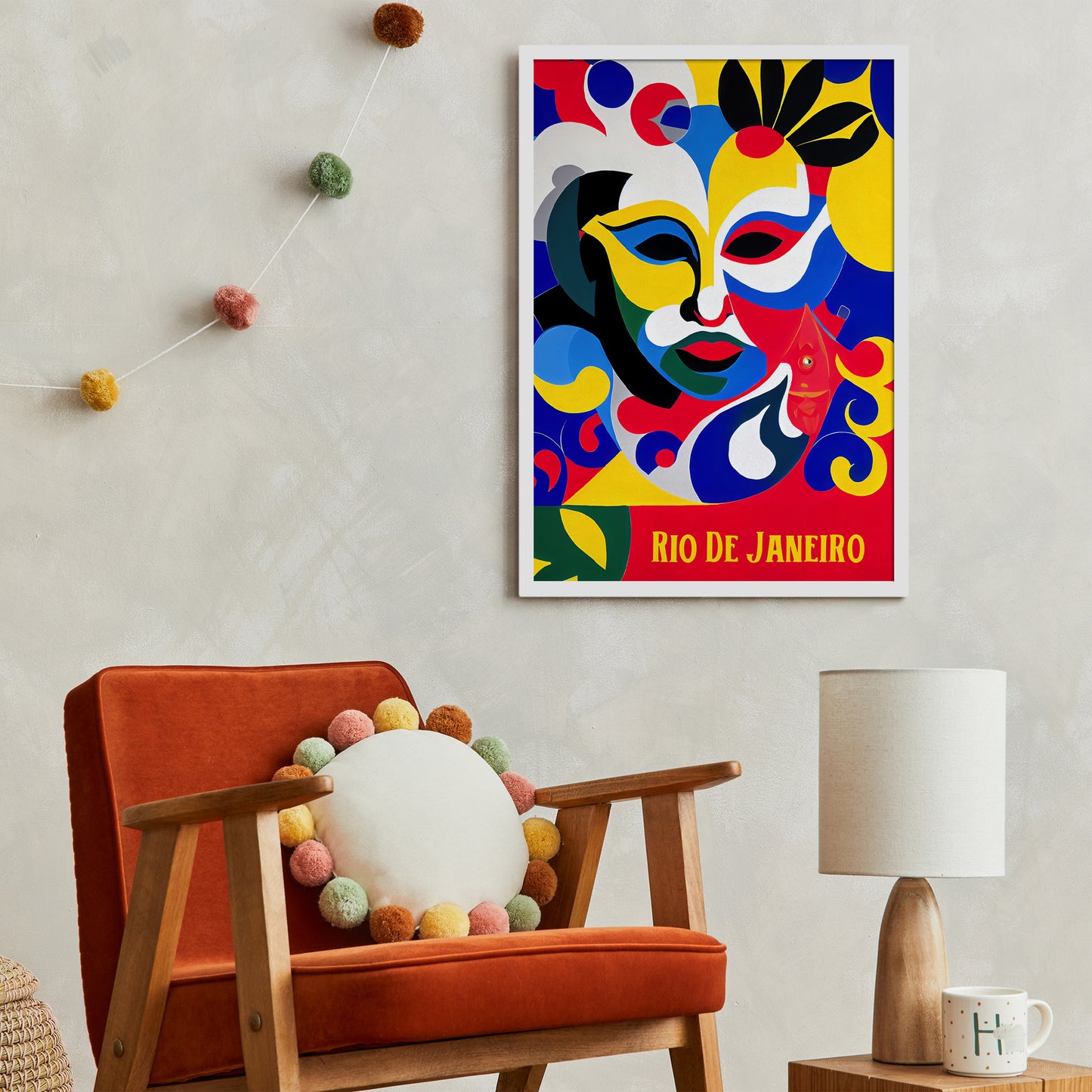 Rio De Janeiro Festival Vintage Poster Print