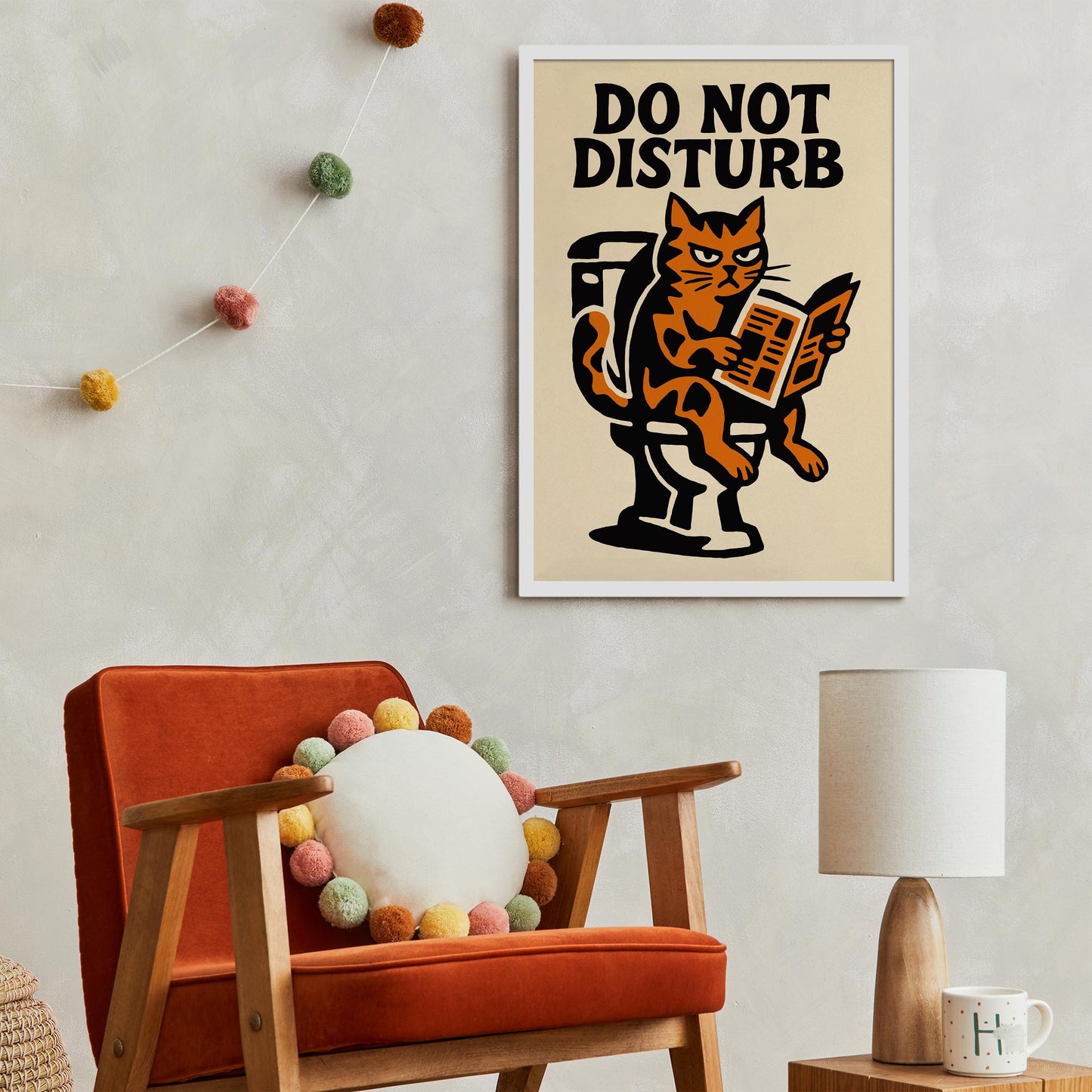 Do Not Disturb Cat Poster