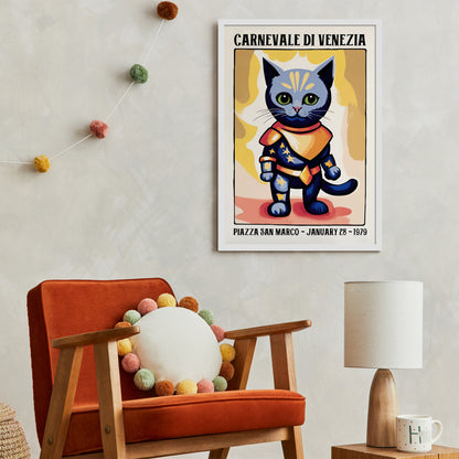 Carnevale De Venezia Vintage Poster