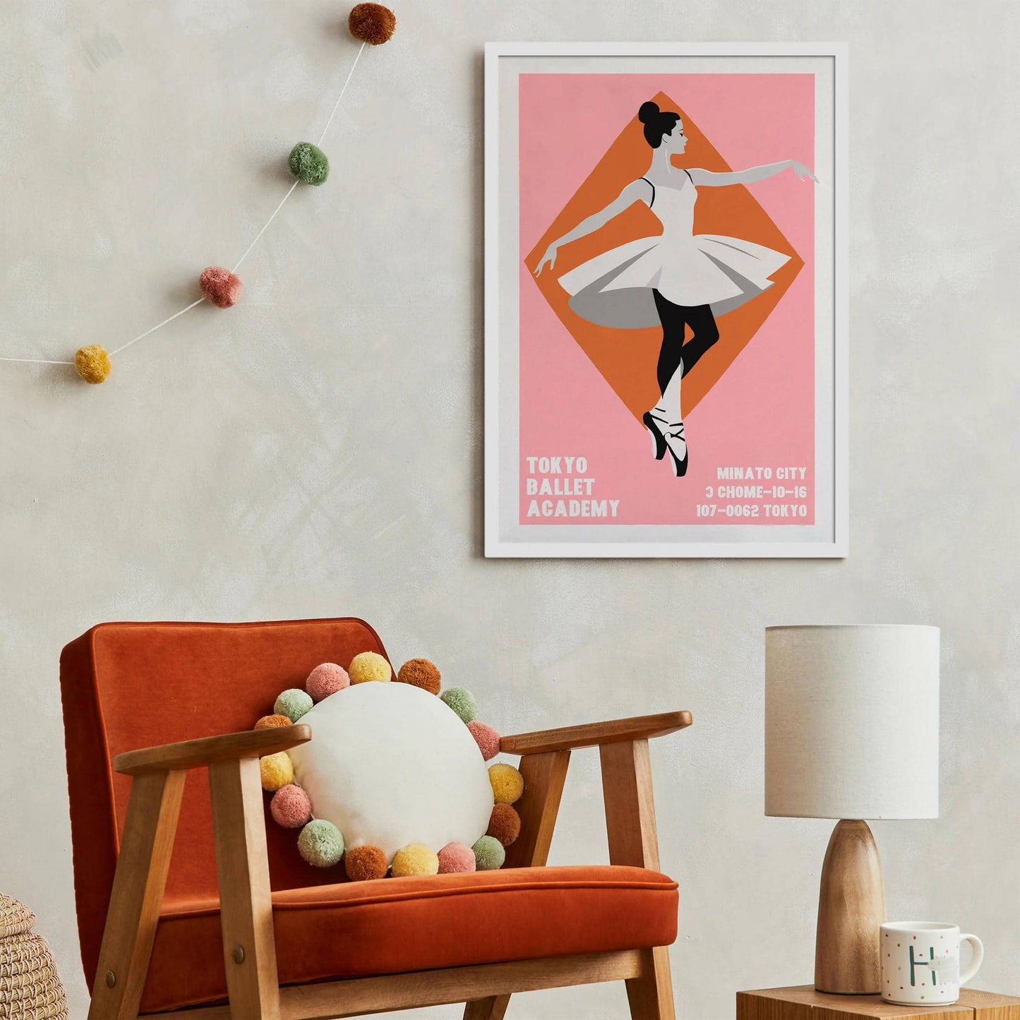 Tokyo Ballet Academy Retro Poster