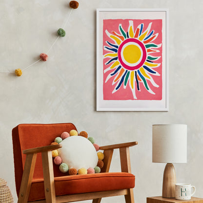 Mid-Century Sun Art Print