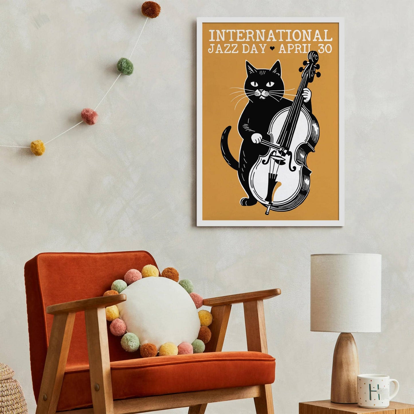 International Jazz Day Cat Poster
