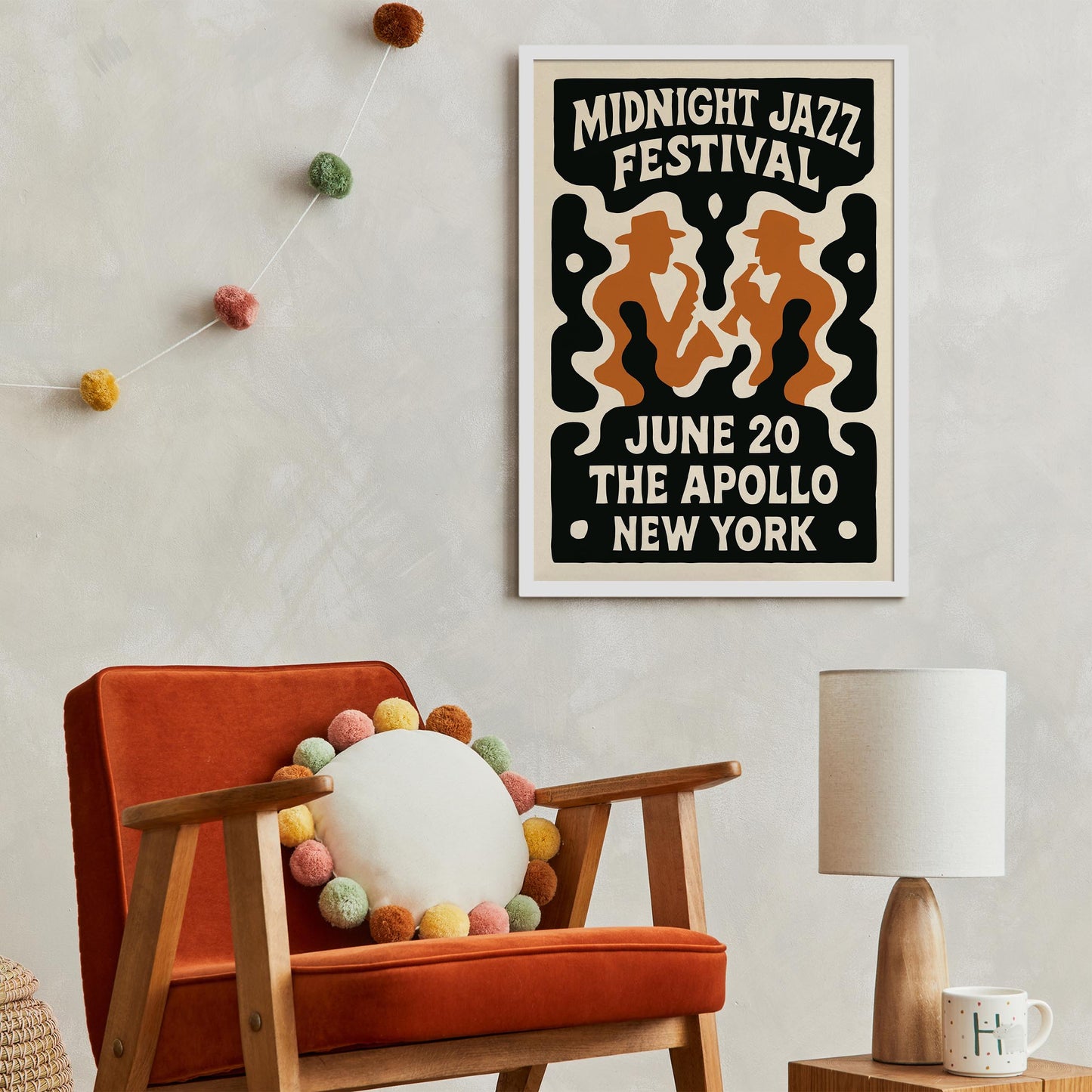 Midnight Jazz Festival Poster Print