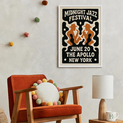 Midnight Jazz Festival Poster Print