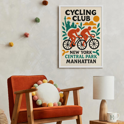 Central Park Cycling Club Print