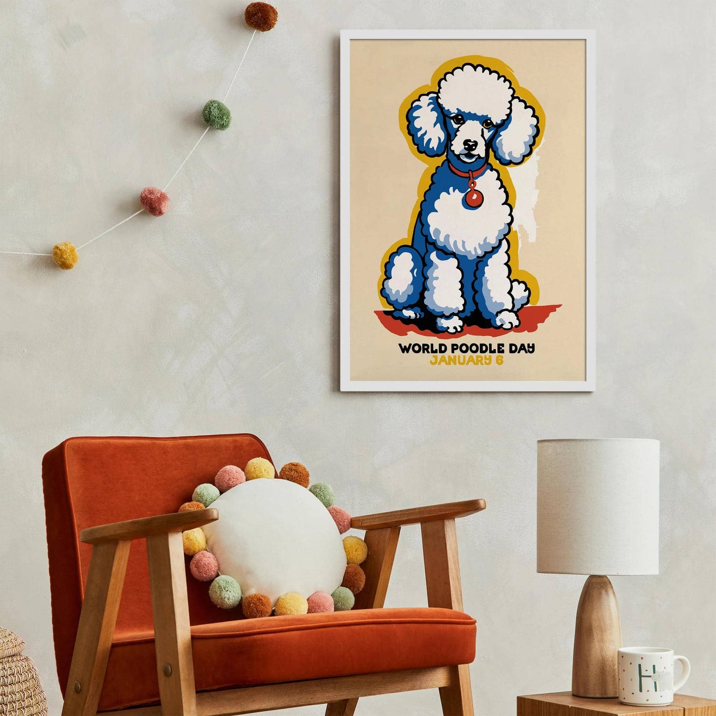 World Poodle Day Retro Poster