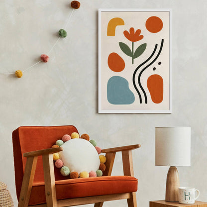 Retro Abstract Print - Minimalist Home Decor