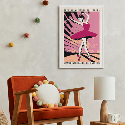 Ballet Spectacle Pink Wall Art