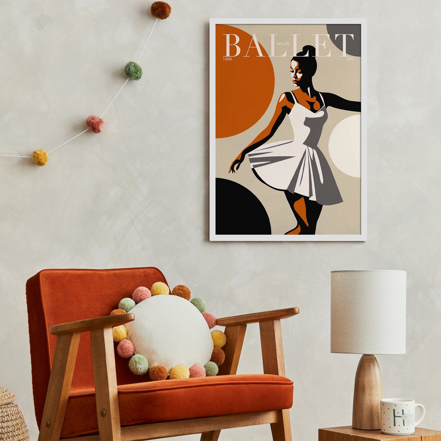 Milan Ballet Magazine Cover Art Print