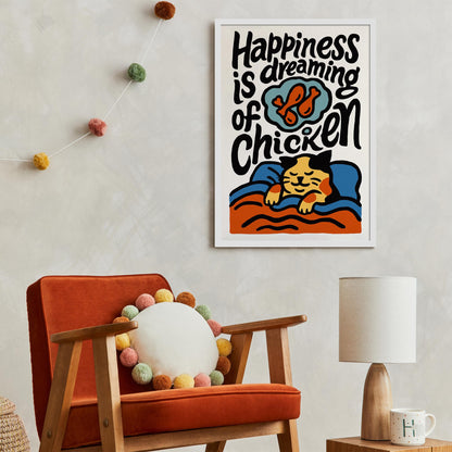 Funny Chicken Dream Poster