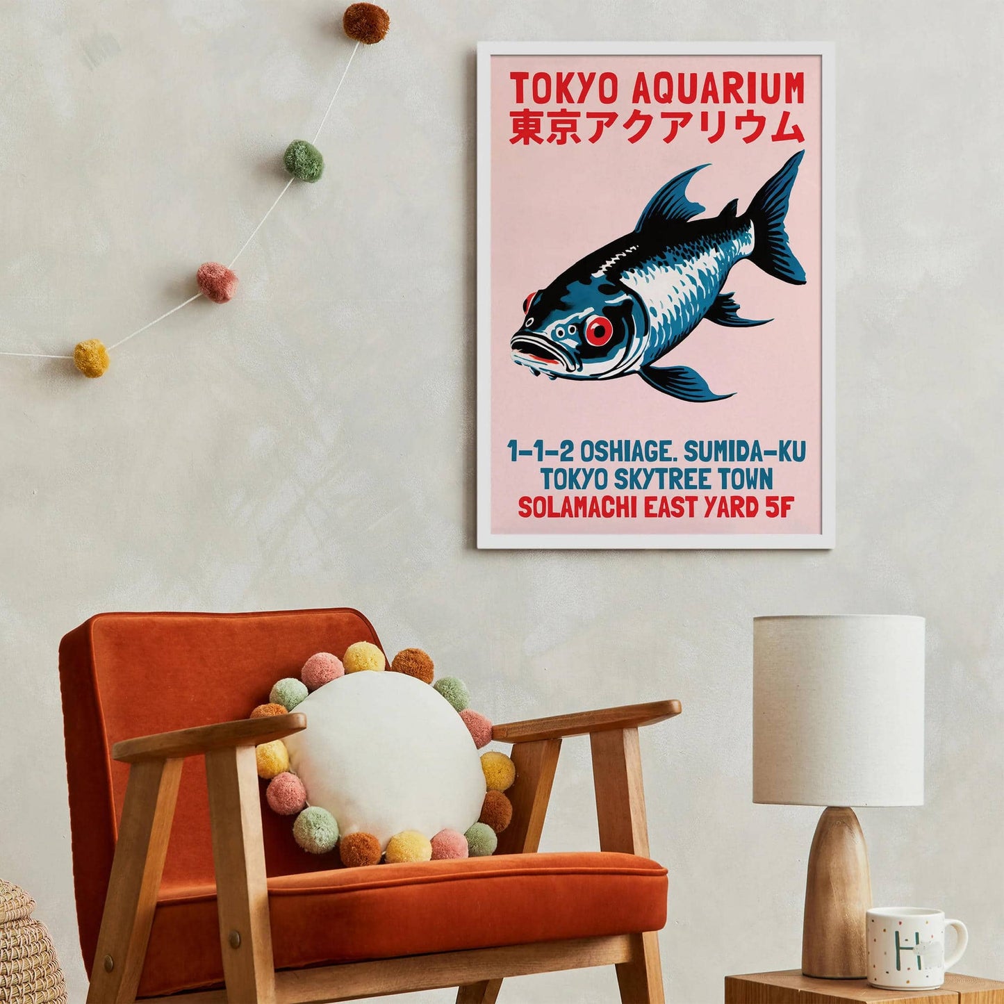 Tokyo Aquarium Retro Poster