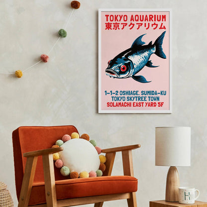 Tokyo Aquarium Retro Poster