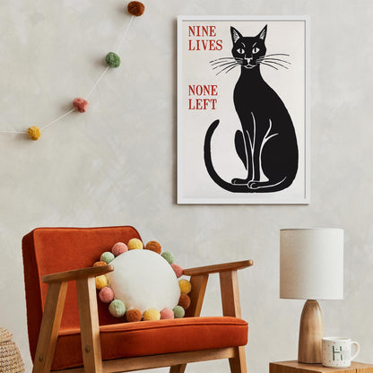 Nine Lives Cat Poster